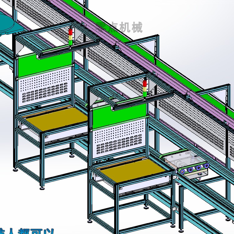 自动化装配生产线图纸/输送线流水线/工装夹具设计图纸/3D模型