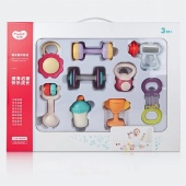 汇乐新生儿健身摇铃婴儿玩具宝宝满月礼物0 1岁益智早教摇铃玩具