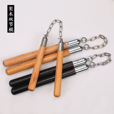 初学者练习木质双节棍