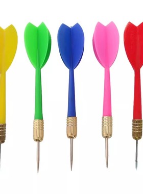 飞镖针6克耐摔塑料一体轻质飞标针夜市扎气球针式飞镖镖盘专用镖