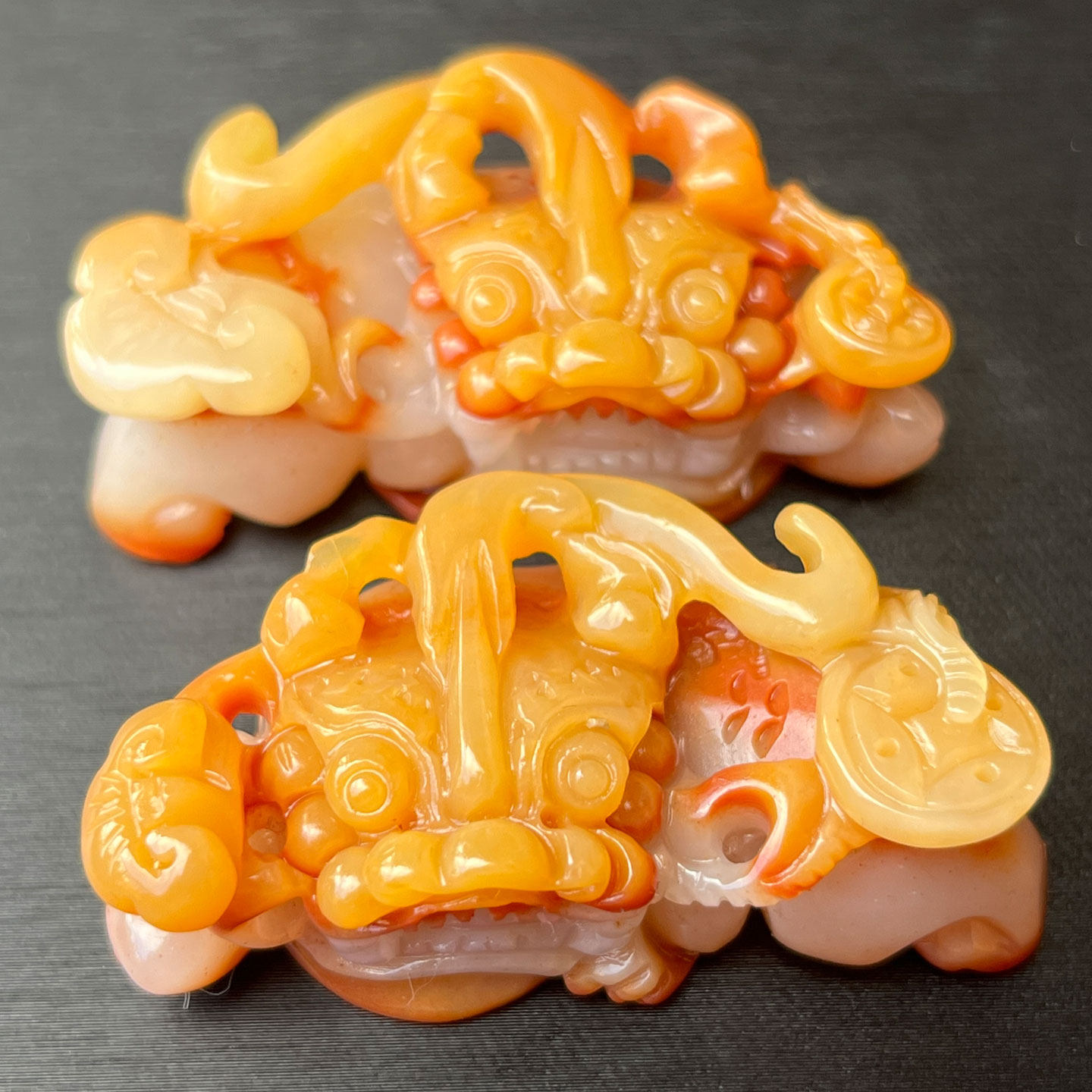 云南纯天然黄龙玉霸王貔貅男女款左招财右守财招财进宝