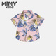 花衬衫 男童夏韩版 港风短袖 MIMY 新款 夏威夷沙滩度假风宝宝上衣薄