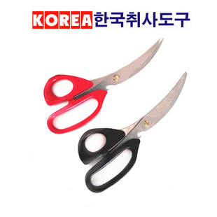 韩国进口品牌烤肉剪锯齿剪子料理店剪子日式烧肉剪刀弯头剪蔬菜