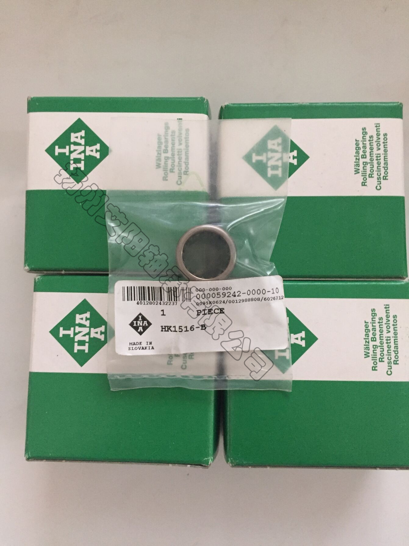 iNA HK1816B开式冲压外圈滚针轴承内18mm外24mm厚16mm