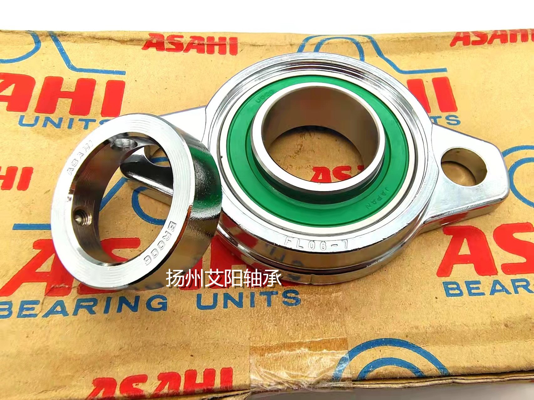 日本ASAHI不锈钢轴承 MUFL006 UFL006 FL06-7 U006 ER006 FL006