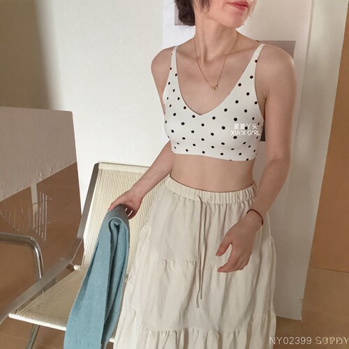 FAFA无痕豹纹波点美背抹胸文胸