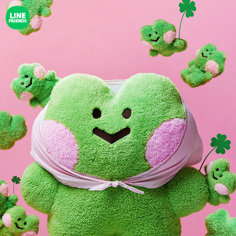 LINE FRIENDS蛙里奥毛绒大公仔可爱玩偶抱枕青蛙卡通女生娃娃礼物,模玩/动漫/周边/娃圈三坑/桌游,动漫毛绒/抱枕/坐垫,淘宝优惠券,粉丝福利购,淘宝优惠卷