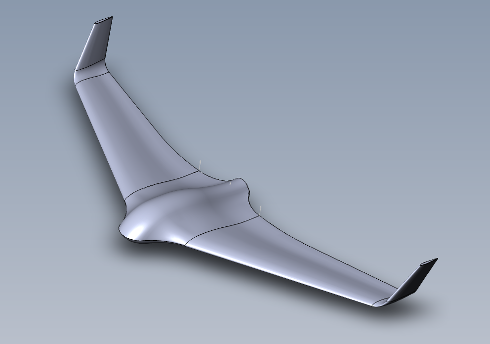 无人机skywalker x8  3d模型