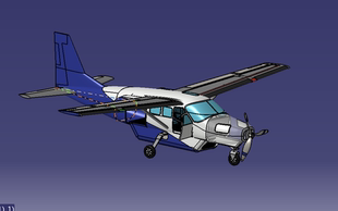 塞斯纳(Cessna)模型Grand Caravan3D模型