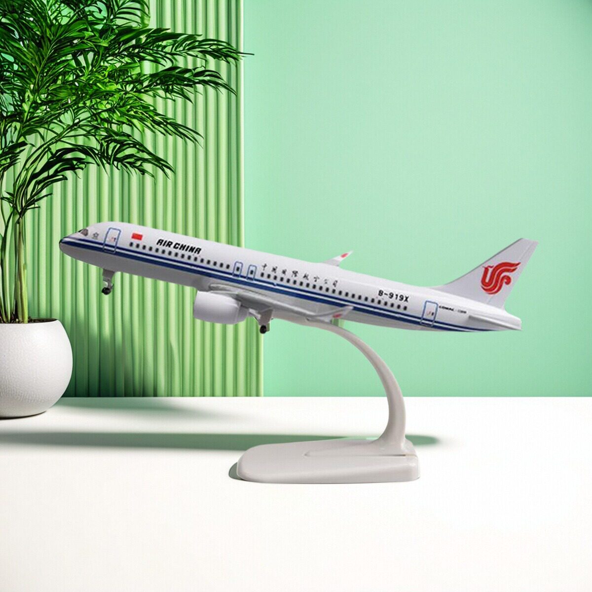 飞机模型带轮带灯C919客机国航47厘米747合金民航玩具摆件包邮图片