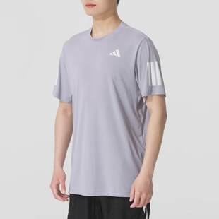 运动服健身训练短袖 新款 上衣JZ3490 25夏季 阿迪达斯三叶草T恤男装