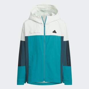 Adidas阿迪达斯男女大童外套24秋季 梭织夹克跑步运动服JC6912 新款