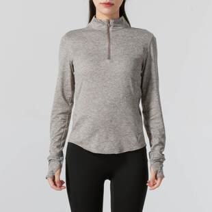 耐克女装长袖健身训练服25春季新款运动T恤衫打底上衣HQ0500-233