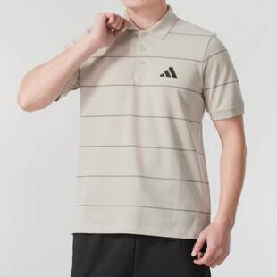 男装 JL6042 春季 休闲翻领T恤JL6044 JL6043 新款 阿迪达斯运动短袖