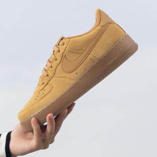 小麦色HQ7476 新款 700 春季 NIKE耐克男女童AF1大童空军一号运动鞋