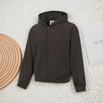 adidas阿迪达斯三叶草2025春男子针织连帽运动外套JD3337 JC9579