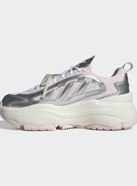 Adidas阿迪达斯2025三叶草女鞋秋冬新款老爹鞋厚底运动鞋JS1660