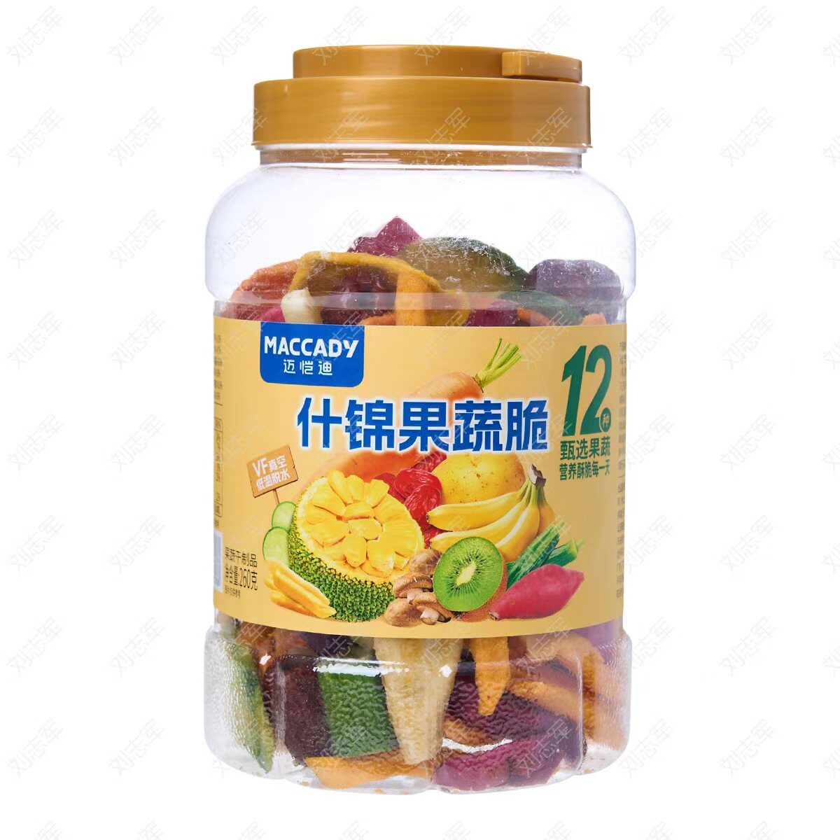 迈恺迪什锦果蔬260g/桶罐装综合果干水果休闲零食