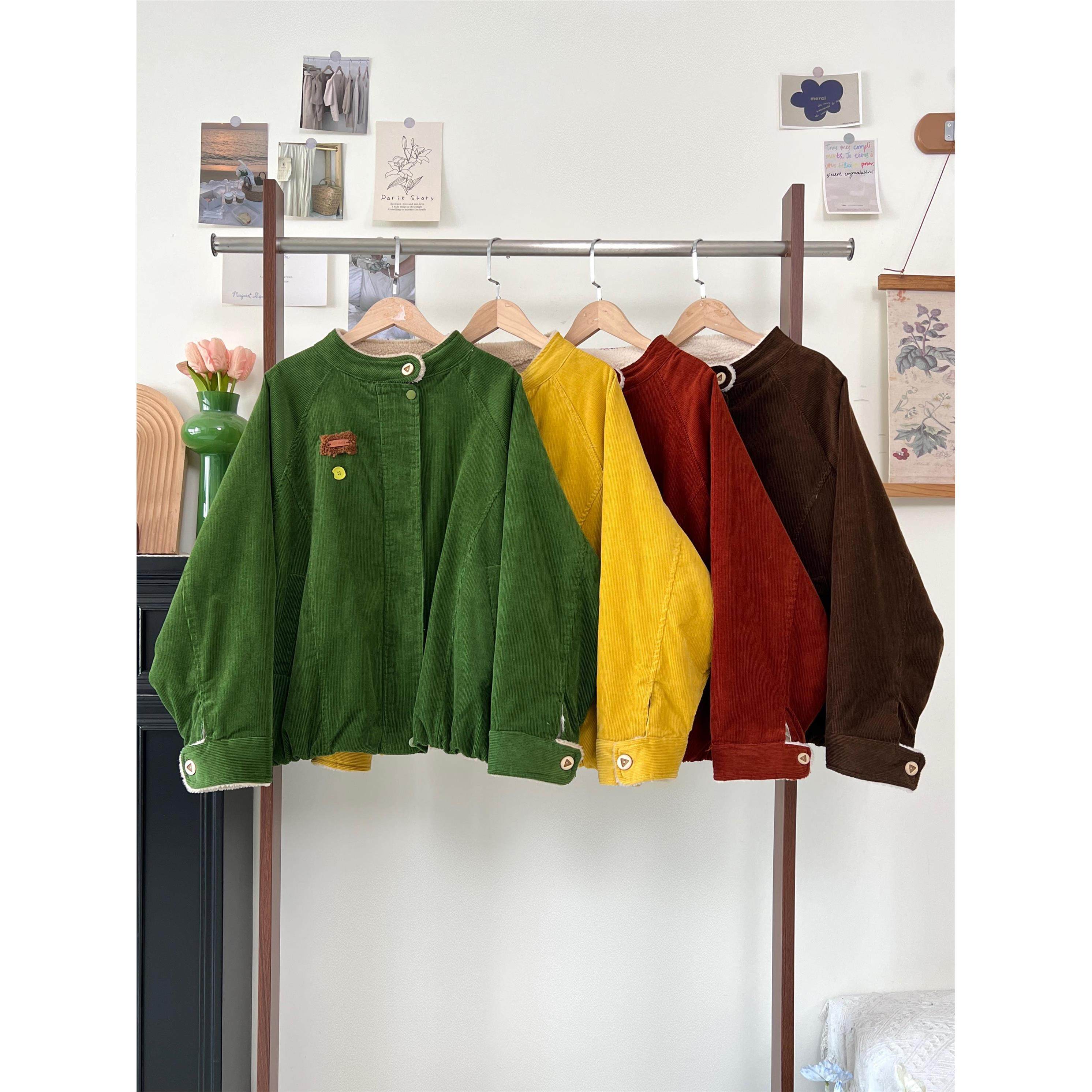 茜茜女孩冬季内里羊羔毛外套灯芯绒元气保暖夹克复古减龄棉服外套,女装/女士精品,棉衣/棉服,淘宝优惠券,粉丝福利购,淘宝优惠卷