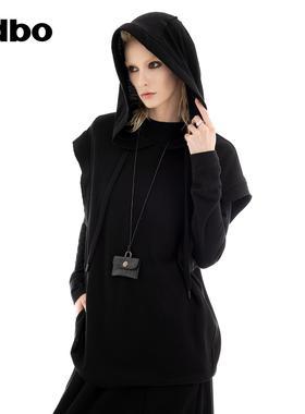 odbo/欧迪比欧时尚设计马甲女2024秋季新款百搭无袖背心连帽马夹