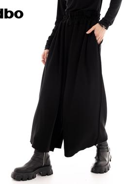 odbo/欧迪比欧时尚个性原创休闲裤子女2025秋季新款混纺阔腿裤