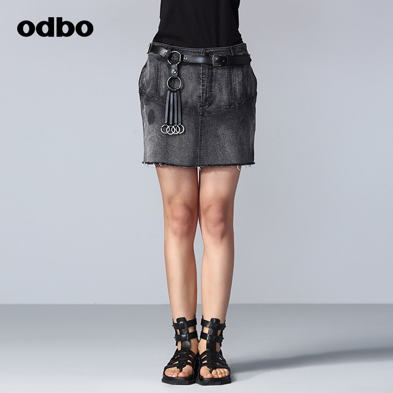 odbo/ Odie Fabio summer Original designer brand Women's wear personality Brushed hole leisure time cowboy Short skirtin the Women's clothing/Boutique , Skirts  category - from Buy2taobao.com to provide professional Taobao agent buy service