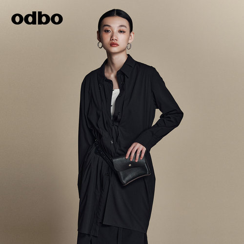 odbo宽松设计师潮牌单排多扣