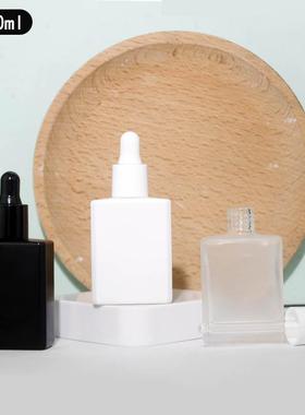 精华液瓶子 5-30ml新款高档扁方精油分装瓶 胶头玻璃滴管瓶现货