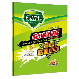 粘鼠板绿叶大老鼠贴强力胶粘板灭抓捉沾大老鼠捕鼠家用粘黏鼠板