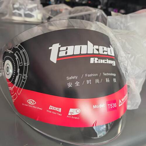 坦克头盔T597镜片底座透明茶色