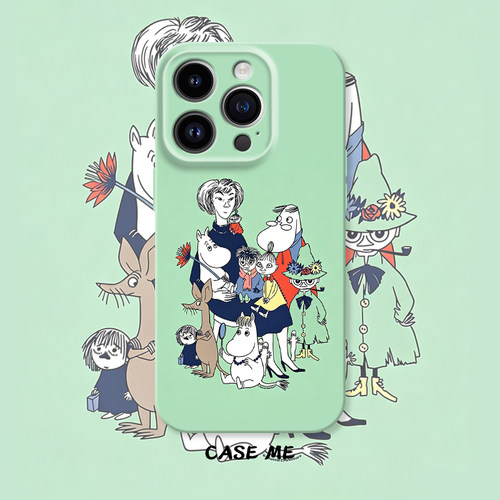 姆明一家Moomin 适用iphone17/16pro苹果18Promax华为P70/P80/NOVA15荣耀500/vivox300/X200红米K90手机壳