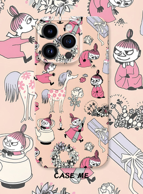 适用iphone17/16pro苹果14/15Promax华为NOVA14/13/P70/P80/MATE70/oppofindx9/x8/Reno15/14卡通姆明手机壳