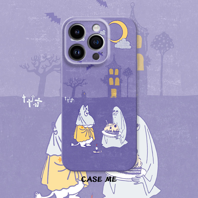 适用iphone16/15pro苹果13/14Promax华为P70/MATE70/vivox100/X90/S19/oppoReno11/Reno10/9卡通姆明手机壳