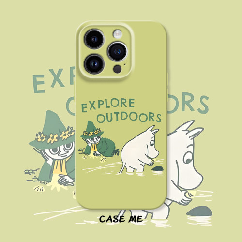 姆明探野 适用iphone17pro苹果15Promax华为NOVA13/P70pro荣耀300/vivox200/x100/iQOOZ9/Z8/Z7MOOMIN手机壳
