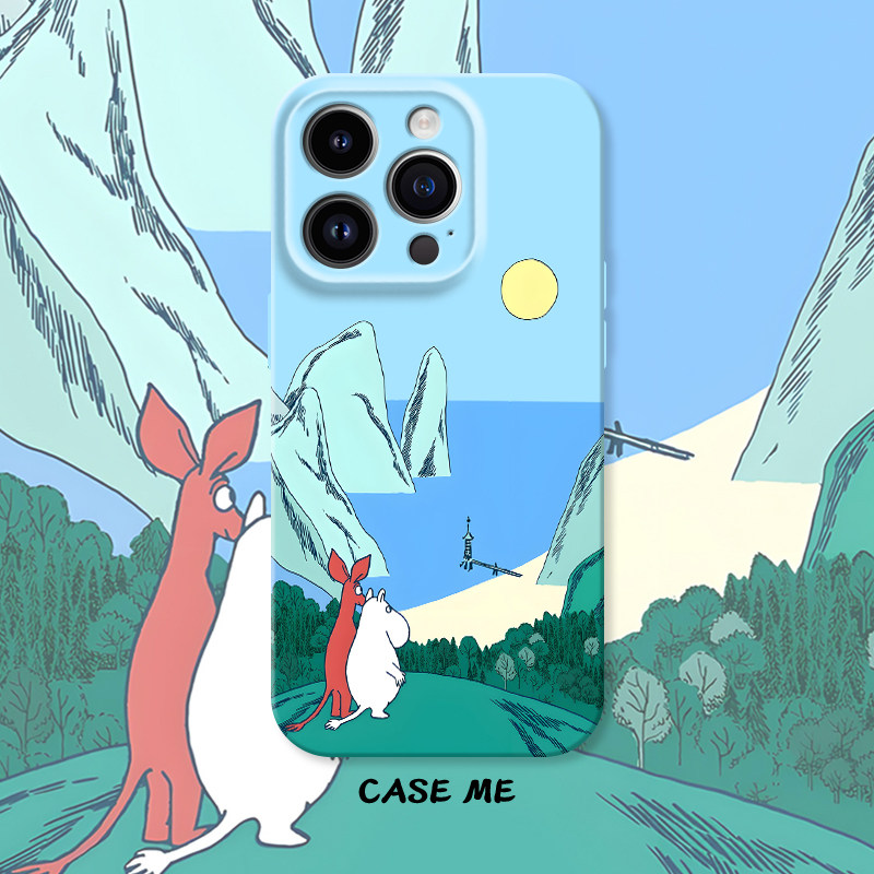 眺望姆明适用iphone16/15pro苹果13/14Promax华为NOVA13/OPPOReno12/Reno11/vivoS20/x200/X100/Y300手机壳