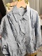 潮女个性 2025年秋装 宽松休闲百搭上衣辣妹专属 长袖 灰衬衫 新款 女装