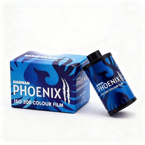 伊尔福Phoenix哈曼200红蓝凤凰二代135彩色胶卷负片C41彩负28年6
