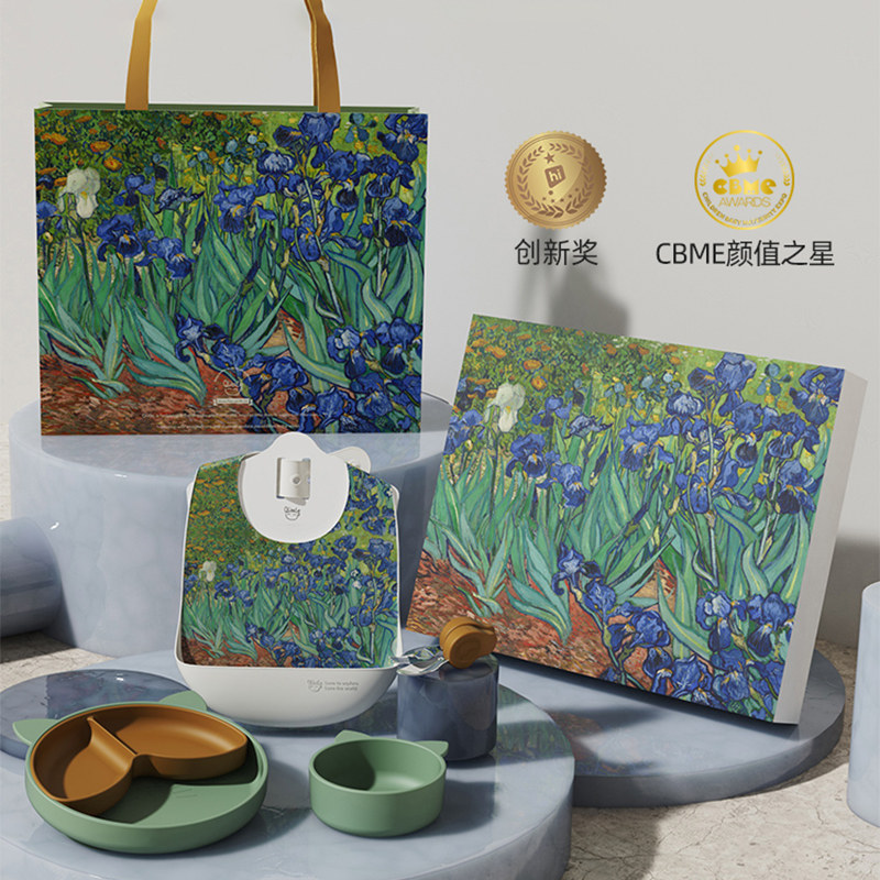 英国Qlittle 致敬名画系列 高颜值宝宝餐具礼盒