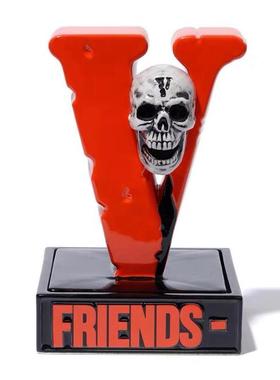 NEIGHBORHOOD Vlone NBHD CHAMBER 联名 骷髅大V香炉潮牌摆件带盒