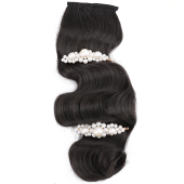 上海摊旗袍演出小波纹硬手推波纹刘海 复古 古装 假发影楼发片民国