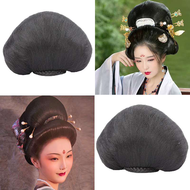 古装古代假发女发髻古风发饰仙女贵妃造型元宝发包凤冠汉服头饰全