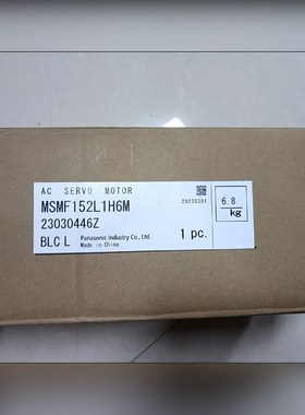 原装A6 MSMF152L1H6M 1.5KW小惯量 议价