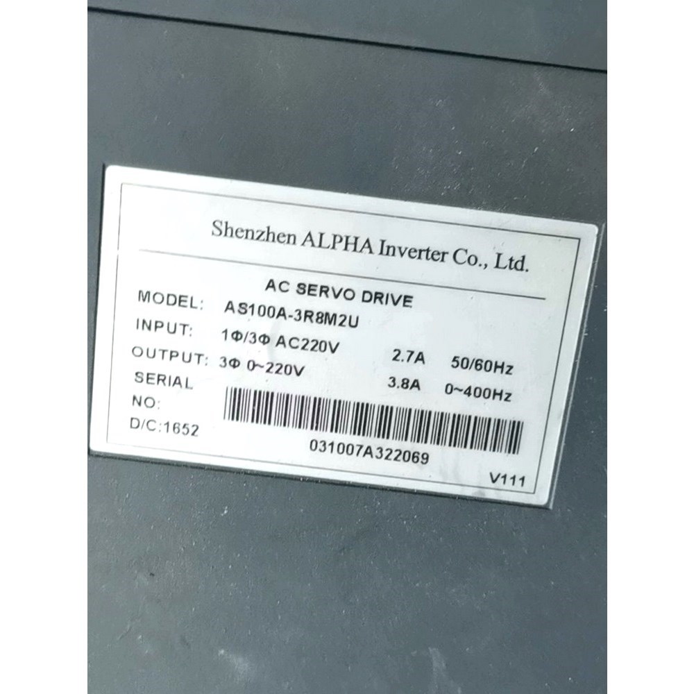 AS100A-3R8M2U 阿尔法伺服电机驱动器件 议价
