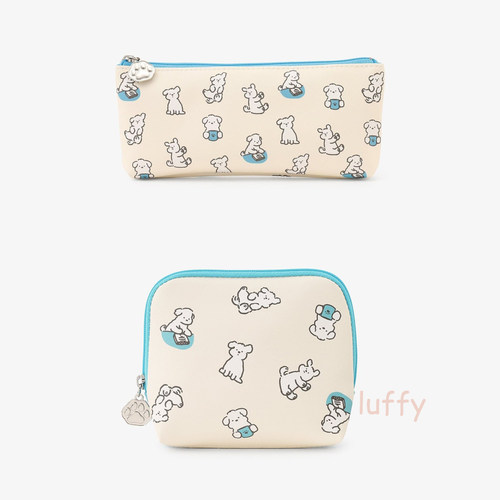 日本afternoontea插画师合作款小狗文具袋笔袋零钱袋