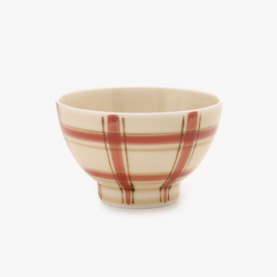 日本afternoontea波佐见格子小饭碗陶瓷碗