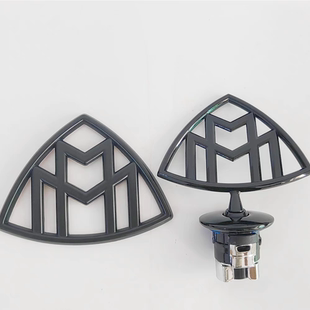 新奔驰迈巴赫立标S680字标后尾标S级S400改装MAYBAC标志贴V12侧标