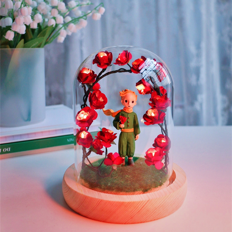 小王子与玫瑰花丛情人节生日礼物