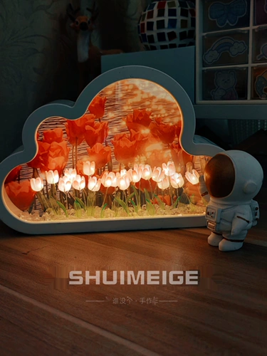 Tulip маленькая ночная лампа выпускной подарки ручной работы