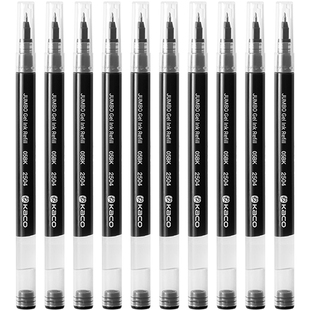 KACO珍宝按动中性笔替芯0.5黑超长书写JUMBO Gel Ink Refill 05BK