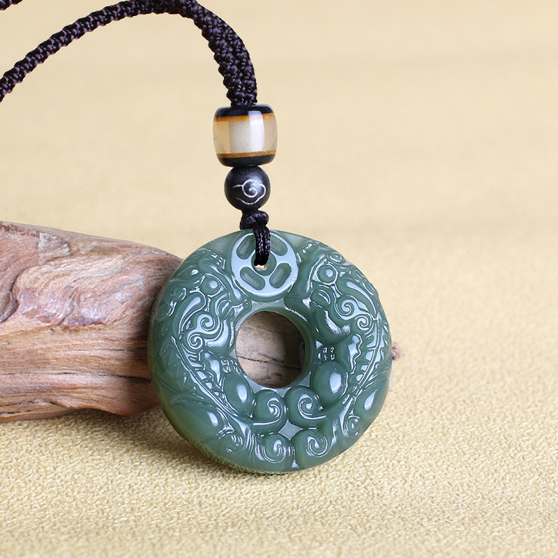 天然和田玉貔貅平安扣吊坠男女款项链双面雕刻天然玉石玉坠玉佩,珠宝/钻石/翡翠,颈饰,淘宝优惠券,粉丝福利购,淘宝优惠卷